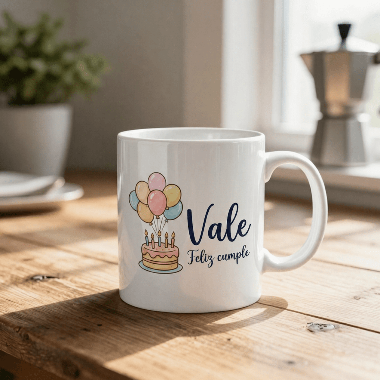 Mug personalizado de cumpleaños para Vale