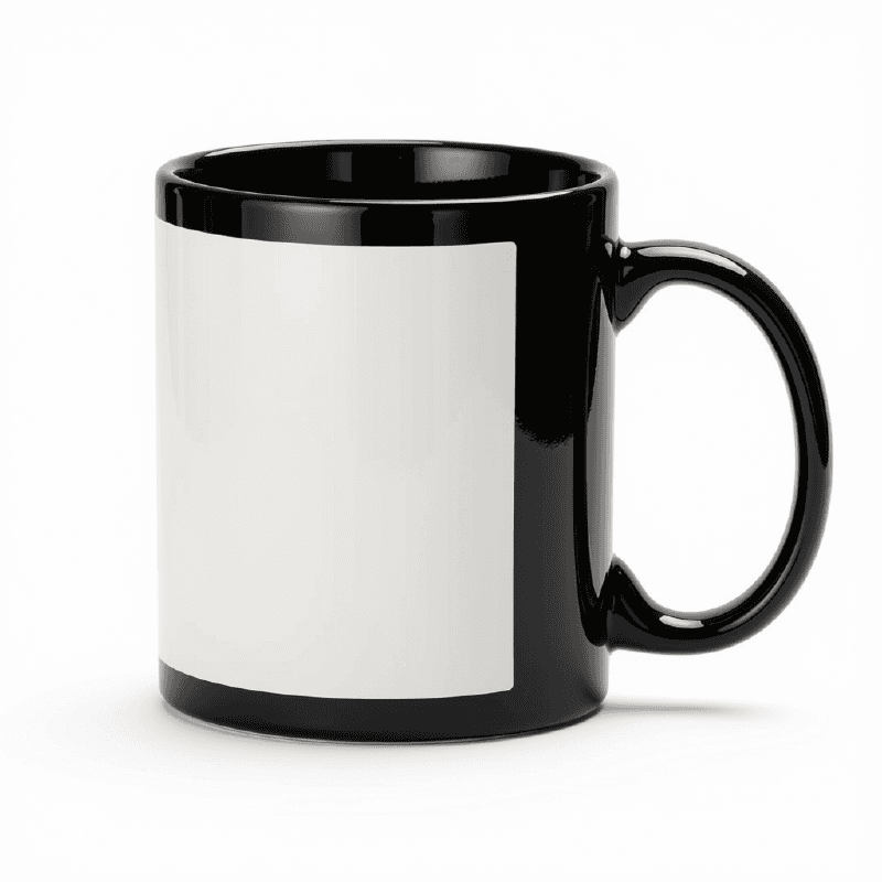 Mug Recuadro Negro sublimable